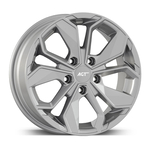 6.5X16" PCD4X100 AGT Wheels 16163 ET38 Full Silver 67.1 mm
