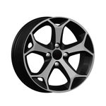 6.5X16" PCD4X108 Kormetal 316 ET40 Black Diamond 63.4 mm