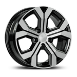 6.5X17" PCD 5X114 AGT Wheels 17260 ET40 66.1 mm Black Diamond
