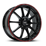 7.0X17" PCD 4X100 Baochi BCH-7107 ET40 Black Machined 73.1 mm