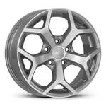 7.0X17" PCD 5X108 AGT Wheels 01949 67.10 mm Silver Diamond