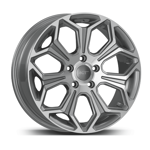 7.0X17" PCD 5X108 AGT Wheels 17263 Compass ET38 67.1 mm Silver Diamond