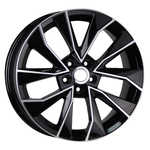 7.0X17" PCD 5X112 AGT Wheels 17129 ET40 57.10 mm Black Diamond