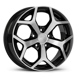 7.0X17" PCD 5X114.3 AGT Wheels 01952 67.10 mm Black Diamond