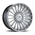 7.5X17" PCD 4X100 Powcan Jant BK-273 ET35 Silver 73.1 mm