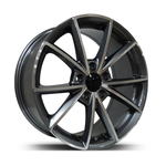 7.5X17" PCD 5X112 Powcan Jant BK-703 ET42 Gun Machine 66.45 mm