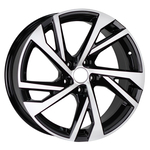 7.5X17" PCD 5X114 AGT Wheels 17088  ET35 72.60 mm Black Diamond