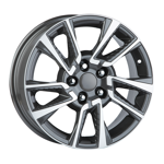 7.5X19" PCD 5X114 AGT Wheels 1209 ET35 60.10 mm Gun Metal