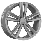 8.0X18" PCD 5X100 AGT Wheels 18287 ET40 73.10 mm Full Silver