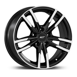 8.0X18" PCD 5X114 AGT Wheels 10061  ET50 60.10 mm Black Diamond