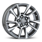 8.0X18" PCD 5X114 AGT Wheels 18077 ET50 60.10 mm Matt Gun Metal Diamond