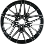 8.0X18" PCD 5X120 Arceo Wheels ARC-18193-24 ET35 BLACK DIAMOND SEVILLA 72.6 mm