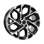 8.0X18" PCD6X120 AGT Wheels 18245 ET45 Silver Black Diamond 74.58 mm
