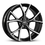 8.0X19" PCD 5X112 AGT Wheels 19270 ET48 57.10 mm Gloss Black Diamond