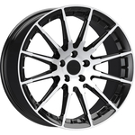 8.0X19" PCD 5X112 Arceo Wheels ARC-ASW03-16 ET40 BLACK DIAMOND 73.1 mm