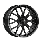8.0X19" PCD5X114 AGT Wheels 19162-1 ET72.6 Black Lip Diamond 72.6 mm