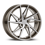 8.5X18" PCD 5X114 AGT Wheels 18259 Fer-R02 ET35 Bronze Diamond 72.60 mm