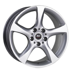 8.5X18" PCD 5X120 RC 402 ET15 74.1 mm SILVER (Ön)