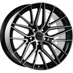 8.5X19" PCD 5X114 Arceo Wheels  19193 BLACK DIAMOND SEVILLA ET35 73.1 mm
