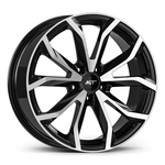 8.5X19" PCD 5X120 AGT Wheels 01834 72.60 mm Black Diamond