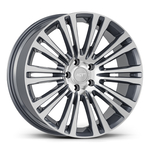 8.5X19" PCD 5X120 AGT Wheels 19073 ET35 Gun Metal Diamond 72.60 mm