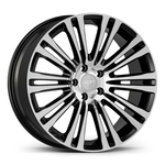 8.5X19" PCD 5X120 AGT Wheels 973 LORD ET35 66.60 mm Black Diamond