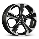 8.5X19" PCD5X108 AGT Wheels 19062 ET38 Matt Black Diamond 72.6 mm
