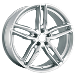 8.5X19" PCD5X120 AGT Wheels 907 ET72.6 White Silver 72.6 mm