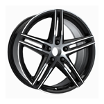 8.5X20" PCD 5X112 FD Wheels 20153-1 MATT BLACK DIAMOND ET38 57.1 mm