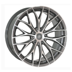 8.5X20" PCD5X114 AGT Wheels 20101 ET66.1 Matt Gun Metal Diamond 66.1 mm