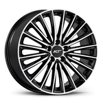 9.0X18" PCD 5X112 AGT Wheels 18269-2 ET48 66.60 mm Gloss Black Diamond