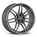 9.0X19" PCD 5X112 AGT Wheels 19266-2 ET48 66.60 mm Titan Diamond