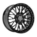9.5X22" PCD 5X108 AGT Wheels 22082  ET33 74.1 mm Santorini Black