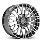 9.5X22" PCD 5X108 Velare 22082 ET33 74.10 mm Santorini Black Diamond