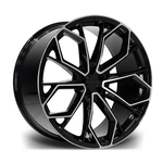 9.5X22" PCD 5X112 AGT Wheels 22122  ET32 66.60 mm Black Diamond