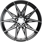 9.5X19" Arceo Wheels ARC 19177 Marseille Black Diamond PCD 5x120 ET37