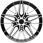 9.5X19" Arceo Wheels ARC 19193 Black Diamond PCD 5x112 ET40