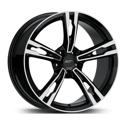 10.0X20" PCD 5X112 AGT Wheels 20265-2 ET44 66.60 mm Gloss Black Diamond