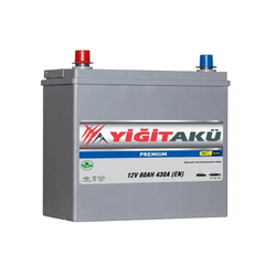 12V 60Ah Yiğit akü NS60 Standart Kutup L+