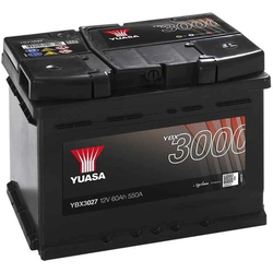 12V 60Ah Yuasa YBX3000 ASYA Tam Bakımsız Tırnaksız
