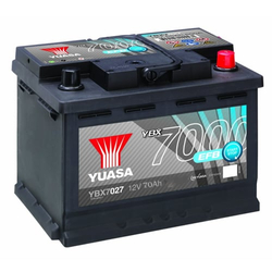 12V 70Ah Yuasa YBX7000 EFB Tam Bakımsız Tırnaklı