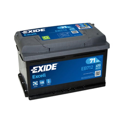 12V 71Ah Exide Excell Low R+
