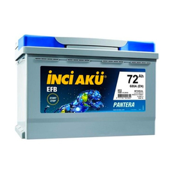 12V 75Ah İnci Akü Start-Stop EFB Pantera (Alçak)