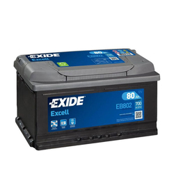 12V 80Ah Exide Excell Standard R+