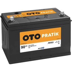 12V 90Ah Otopratik Akü Tam Bakımsız Tırnaklı