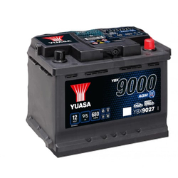 12V 95Ah Yuasa YBX9000 AGM Tam Bakımsız VRLA Tırnaklı