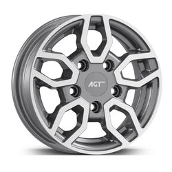 4.5X12" PCD 5X112 AGT Wheels 12093-1 ET30 66.60 mm Antrasit Diamond