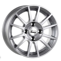 6.0X14" PCD 4X100 CMS 608 ET35 67.2 mm SILVER RACING