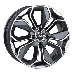 6.0X14" PCD 4X100 RC RC-265 GUN METAL FINISH ET35 67.1 mm