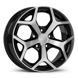 6.0X14" PCD 4X108 AGT Wheels 14019 ET35 67.10 mm Gloss Black Diamond